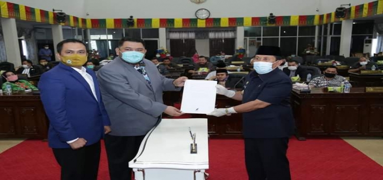 DPRD Rohul Sahkan RAPBD-P Rohul Tahun 2020 sebesar Rp.1,68 T 
