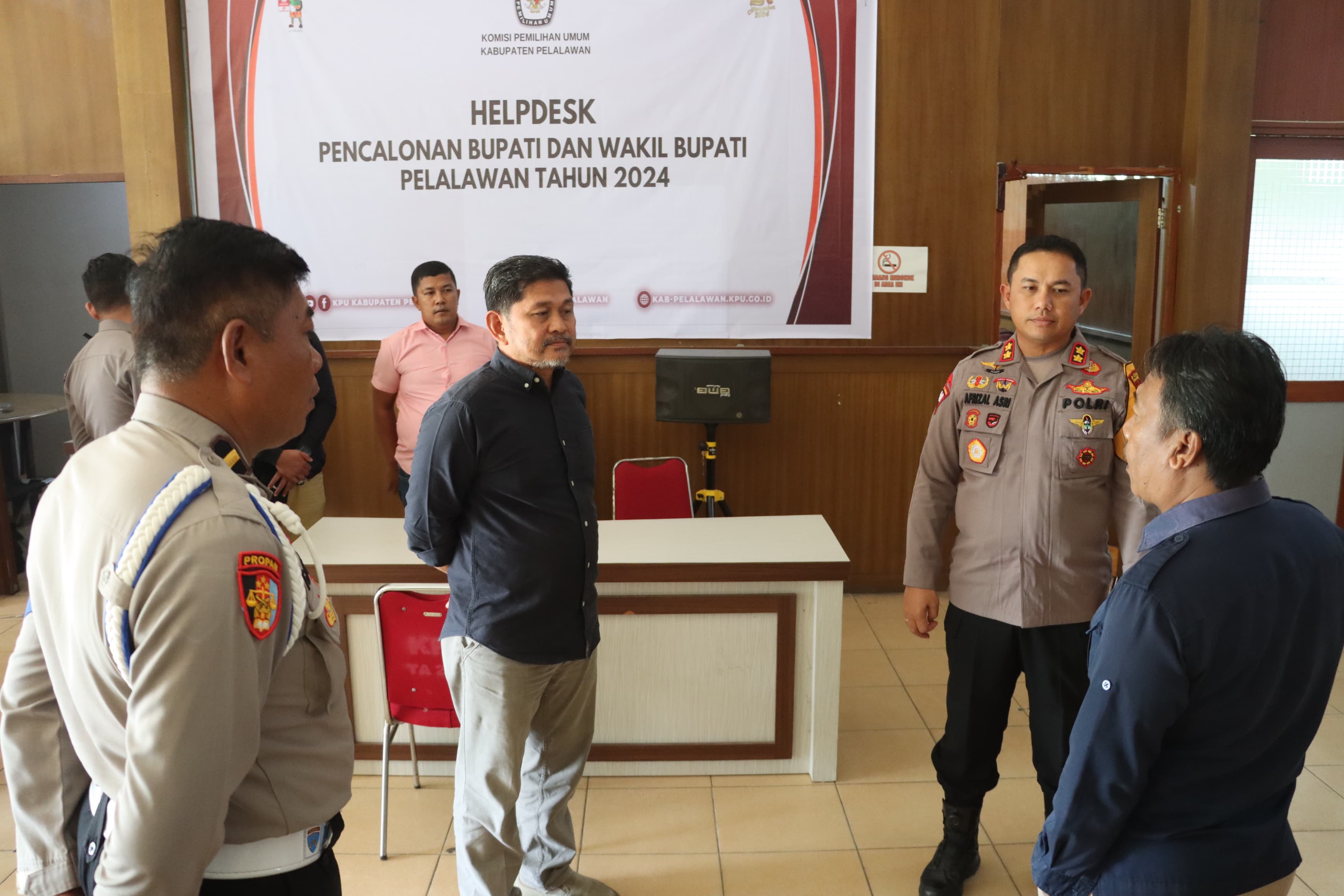 Kapolres Pelalawan Pastikan Keamanan KPU dan Bawaslu Jelang Pilkada 2024