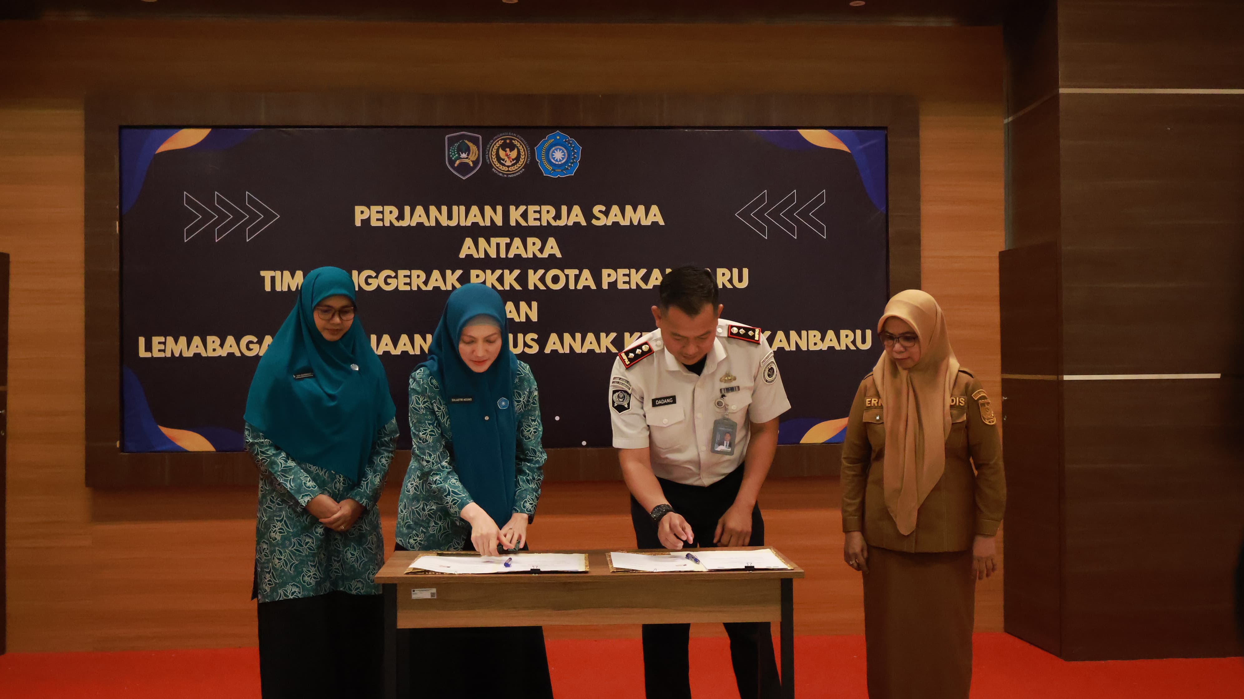 Didampingi Kadis DP3A PM, PKK Pekanbaru  Jalin Kerja Sama LPKA Kela II A Pekanbaru