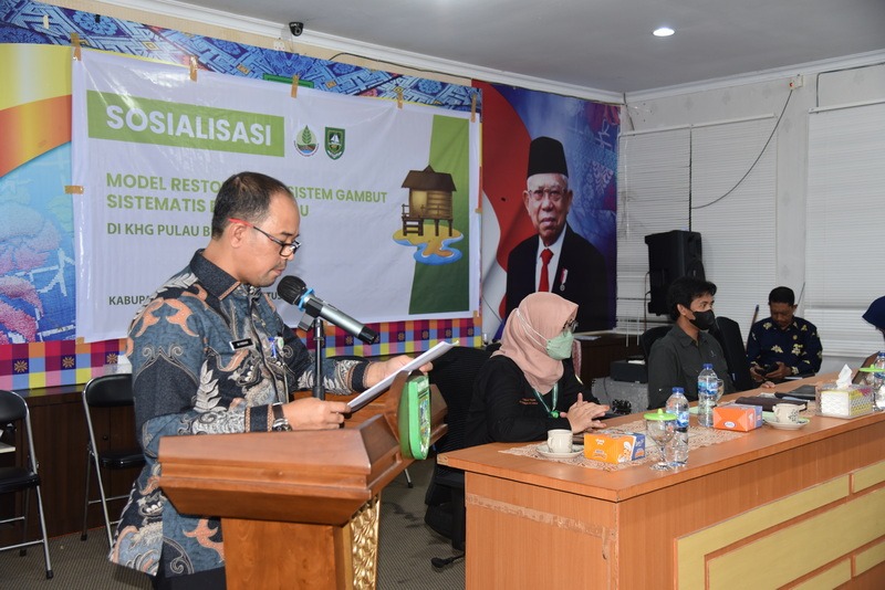 Sosialisasi Model Restorasi Gambut Sitematis dan Terpadu, BRGM Tetapkan Bengkalis Sebagai Model