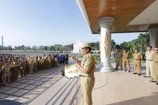 Bupati Rohul Minta ASN Tingkatkan Displin Pelayanan Demi Kemajuan Rohul 