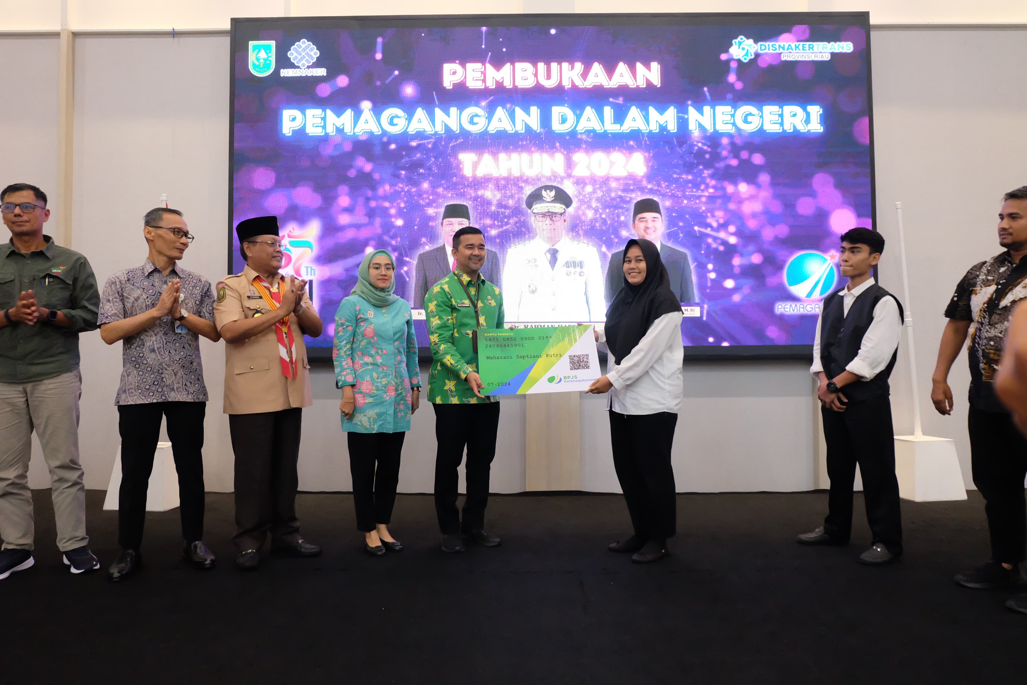 Disnakertrans Riau Lindungi 197 Peserta Pemagangan Dalam Negeri  Dengan BPJS Ketenagakerjaan