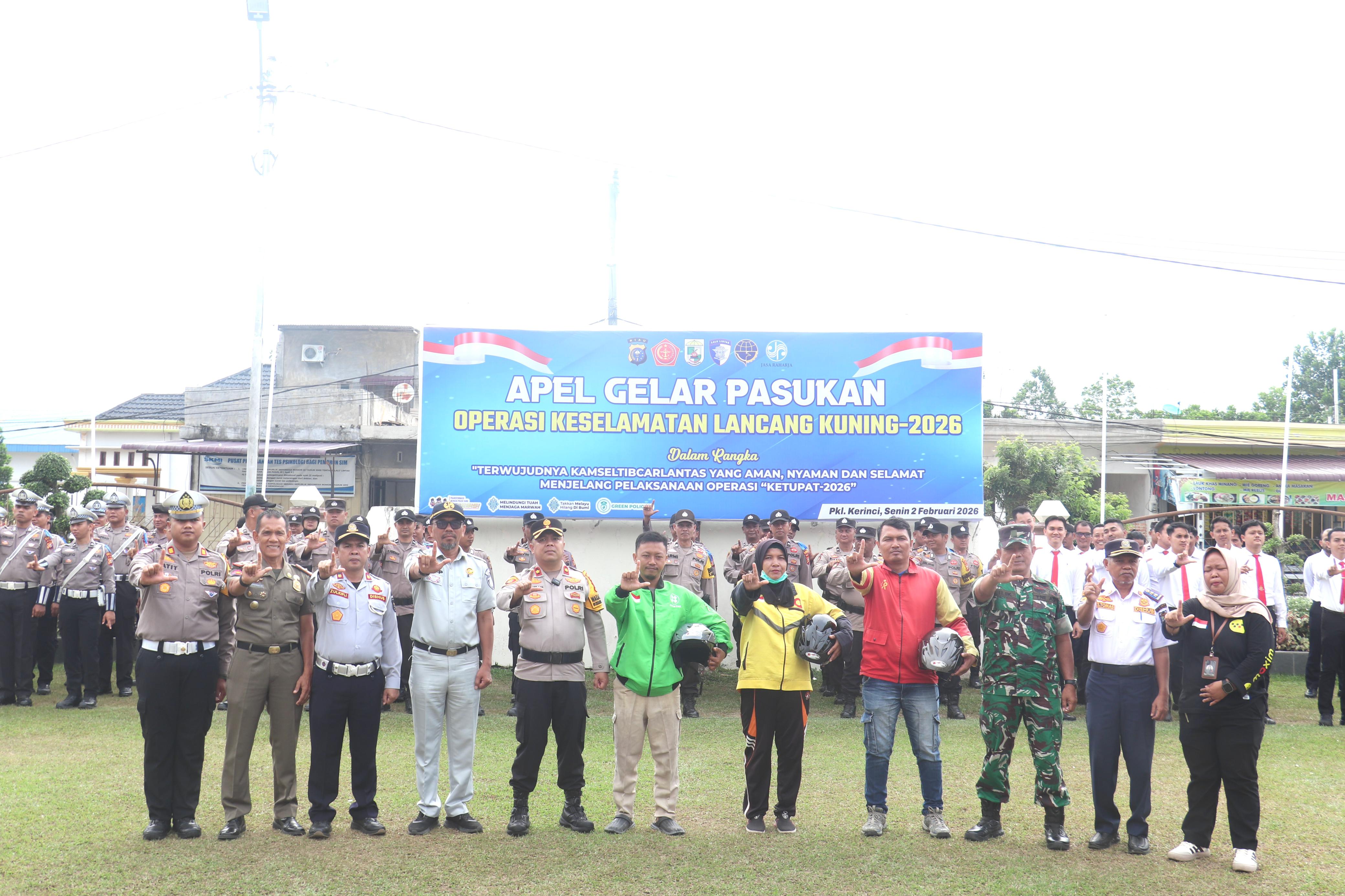 Operasi Keselamatan Lancang Kuning 2026 Digelar, Polres Pelalawan Fokus Cegah Kecelakaan