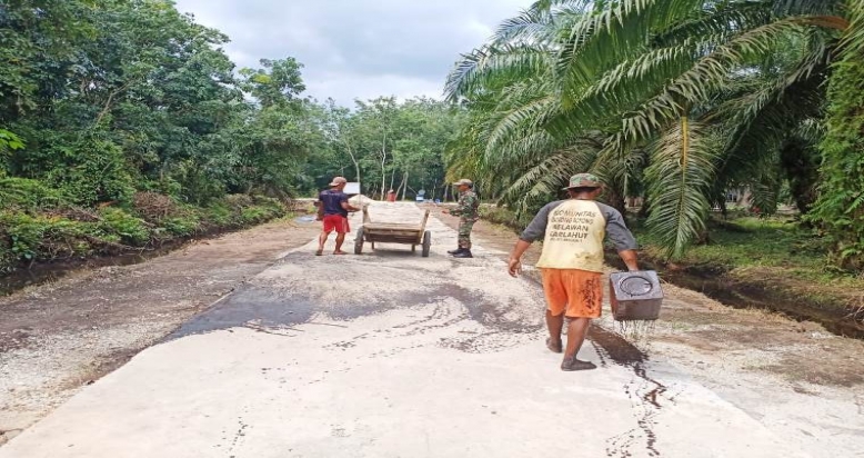 H-2 Jelang Idul Adha Target Sasaran 3 Gang Ibrahim TMMD ke -108 Bengkalis Capai 100 Persen