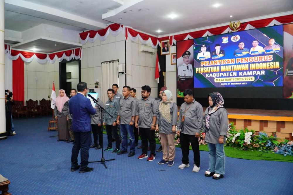 Pengurus PWI Kampar di Lantik