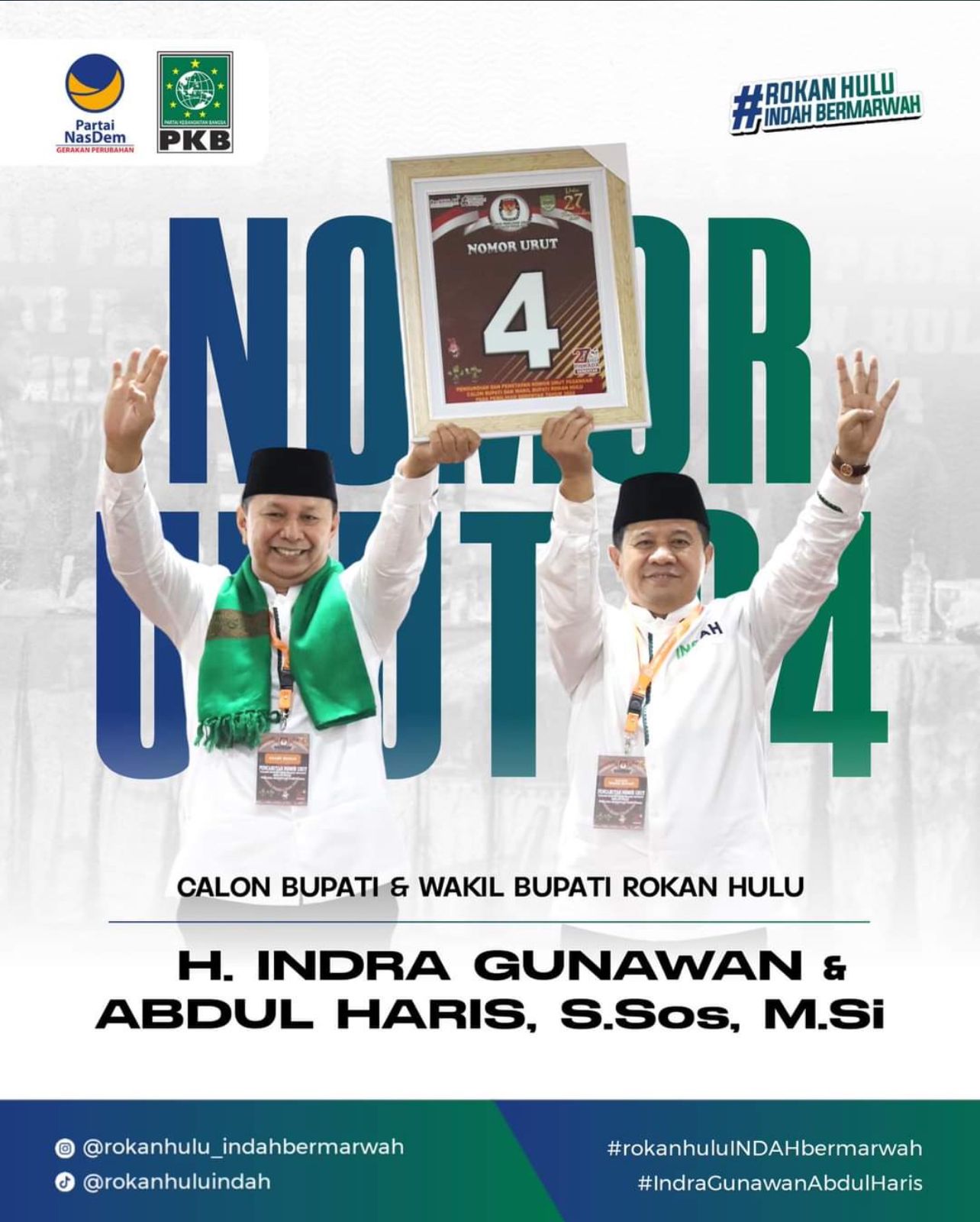 Dengan Pengalaman yang Pernah di Emban, Pasangan Indah Optimis akan Menag di Pilkada Rohul