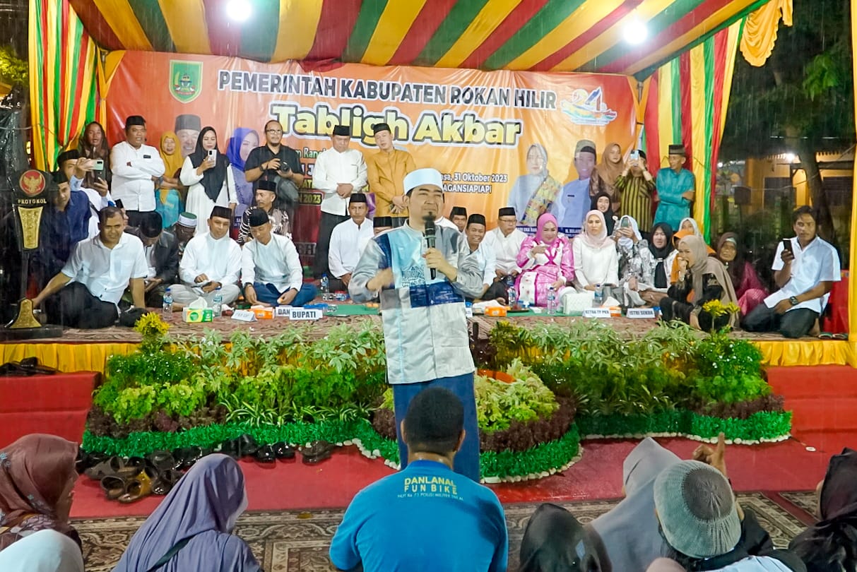 Gelar Tabligh Akbar, Pemkab Rohil Hadirkan Ustadz Solmed dari Jakarta 