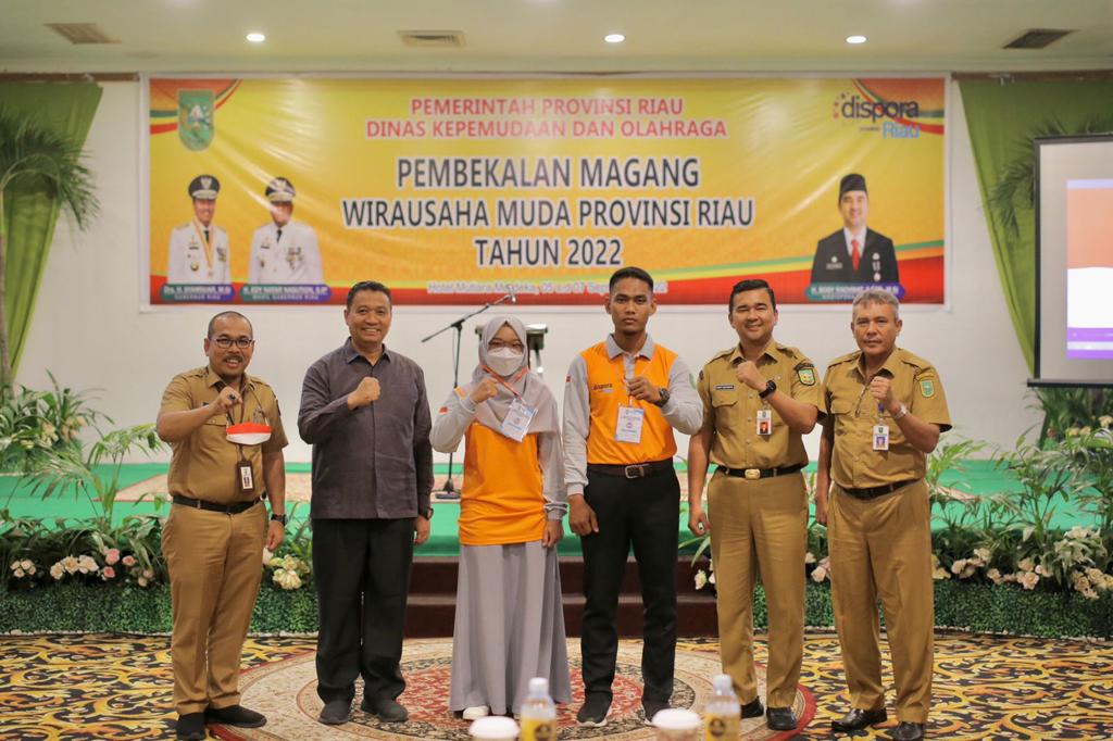 Buka Kegiatan Pelatihan Pembekalan dan Magang Wirausaha Muda, Ini Pesan Kadispora Riau