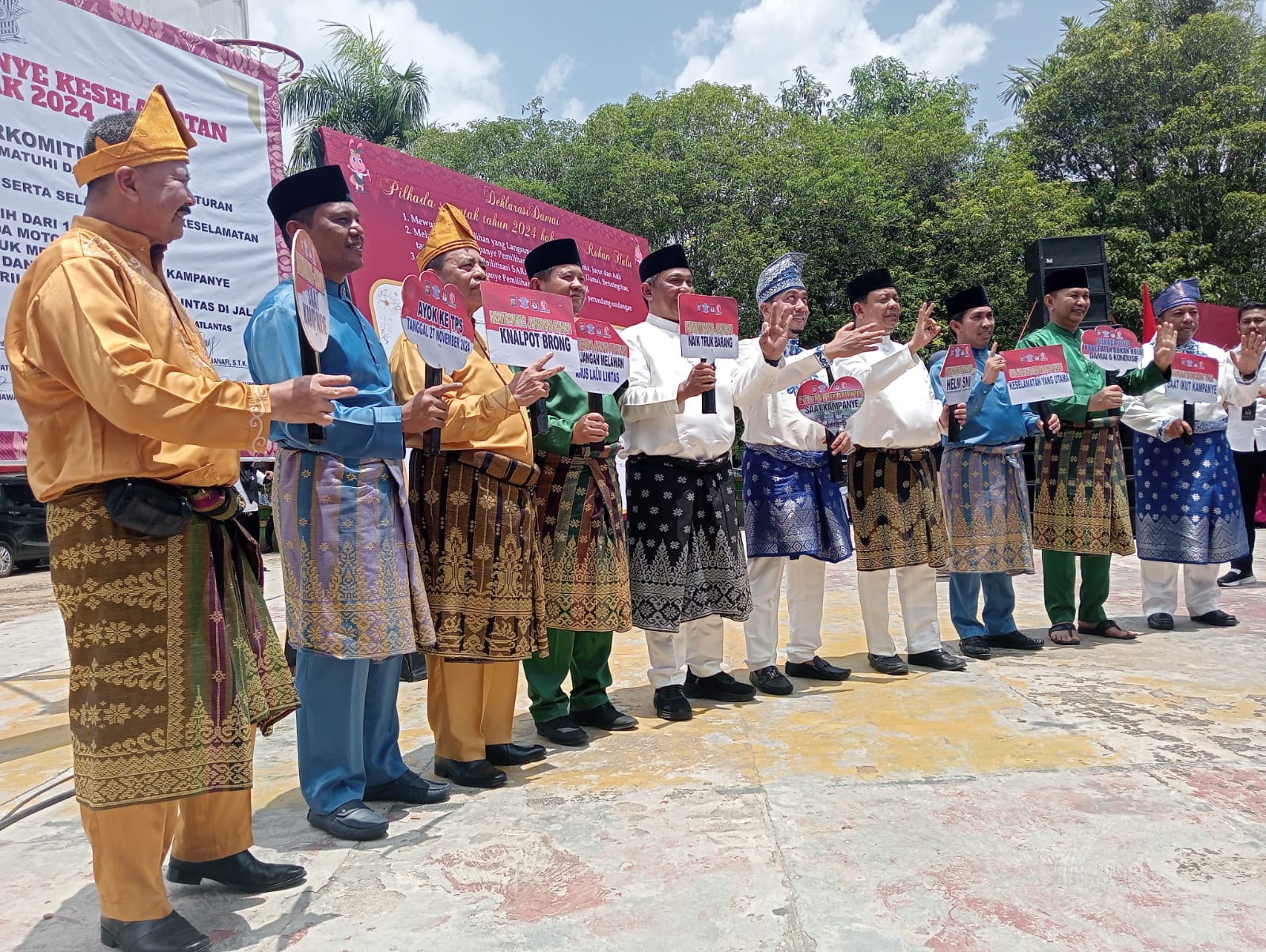 KPU Rohul gelar  Deklarasi Kampanye Damai untuk Pilkada 2024