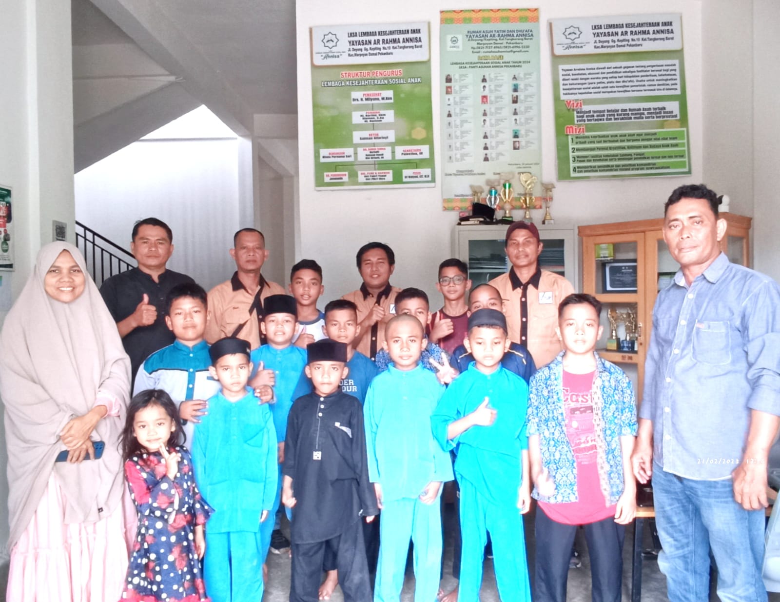 Dalam Rangka Sambut Bulan Puasa,Forum Jurnalis Pekanbaru Berbagi Kebahagiaan Di Panti Asuhan Putra An-Nisa