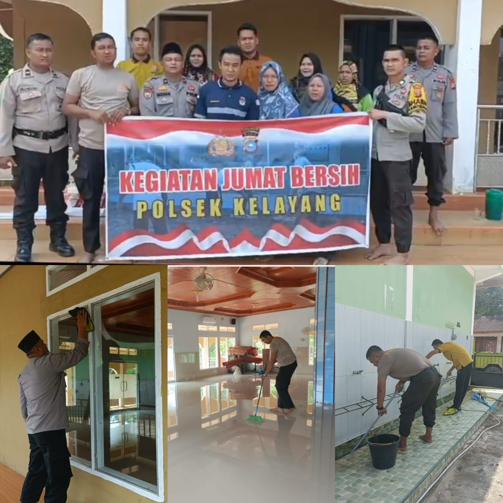 Polsek Kelayang Juber Rumdah Mesjid Rahmatullah Desa Batu Sawar