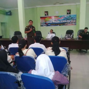 34 SMP dan MTS se Kec. Bengkalis, Ikuti Sosialisasi Hukum Jaksa Masuk Sekolah