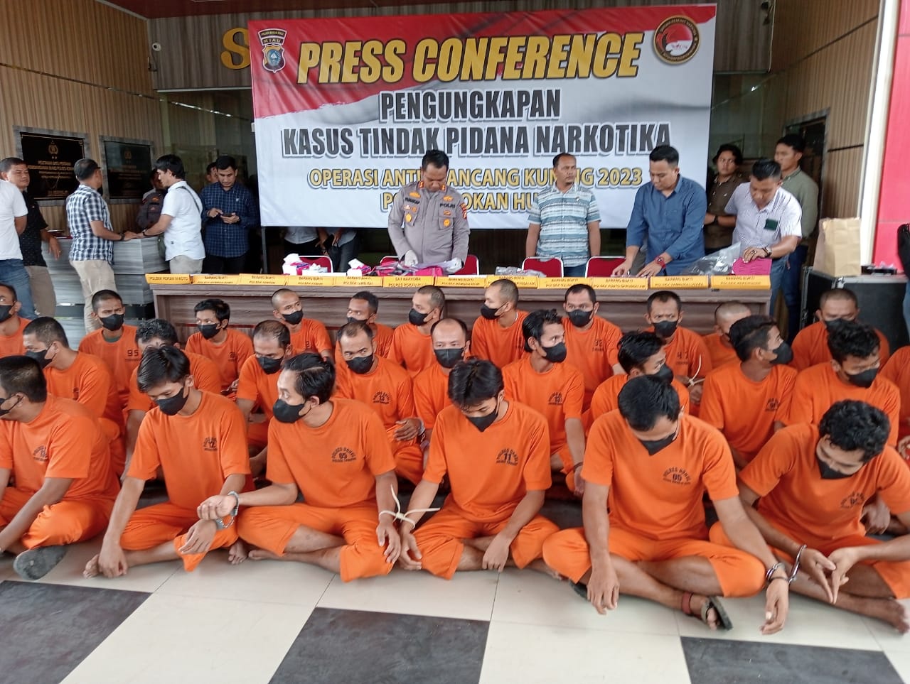 Polres Rohul Berhasil Amankan 42 kasus dari 32 Tersangka