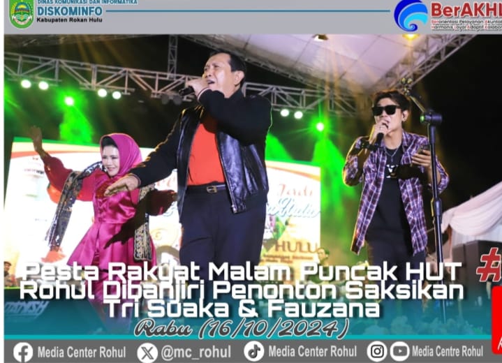 Ribuan Masyarakat Tumpah Ruah Rayakan HUT Rohul ke-25