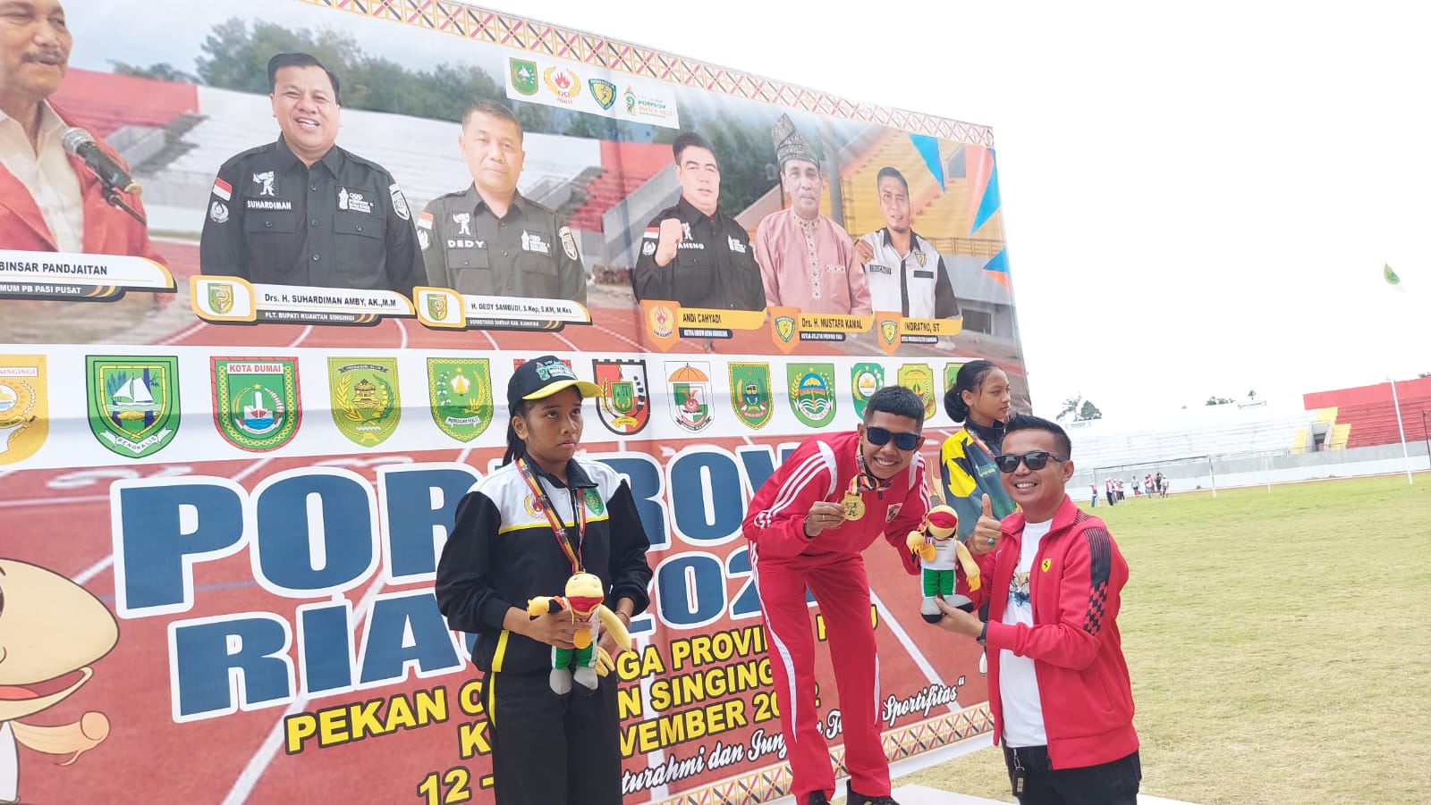 Porprov Riau X 2022 Kuansing,  Luar Biasa ,,,,,,Tiwa Raih 2 Medali Emas