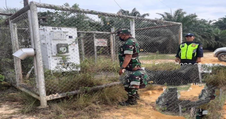 Pengamanan Objek Vital Nasional PT CPI Babinsa Koramil 09 Minas Kodim 0303/Bengkalis