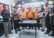Polres Inhu Beberkan Kronologi Penahanan Tiga Pelaku Karhutla