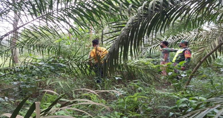 Patroli Pencegahan Karlahut Babinsa Koramil 10/Perawang Kodim 0303/Bengkalis Kp Kranji Guguh