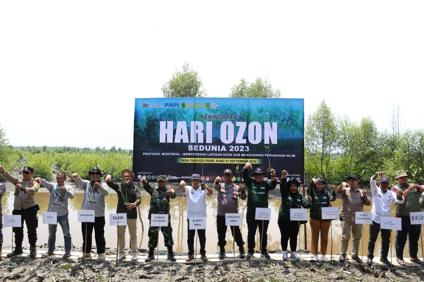 Hari OZON Lestarikan Mangrove, PNM, BDPN dan Unisi Tanam 4.000 Pohon