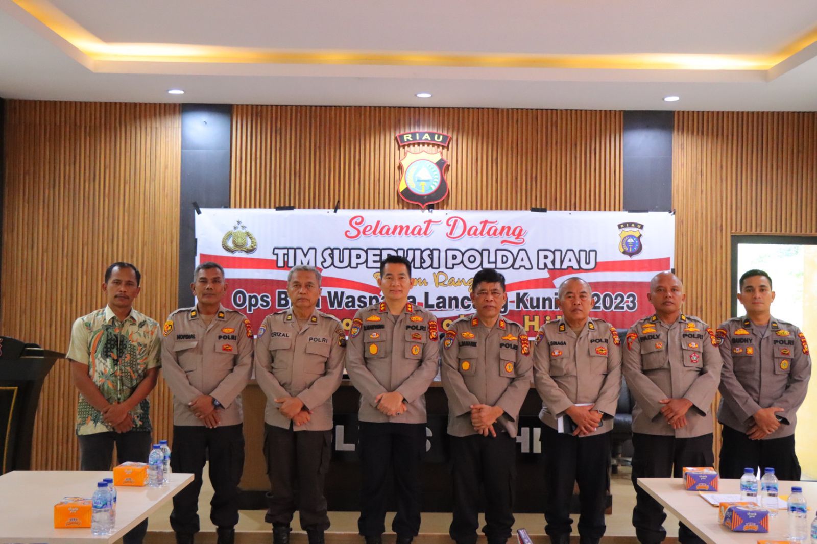 Polres Rohil Terima Tim Supervisi Ops BWLK 2023 Polda Riau