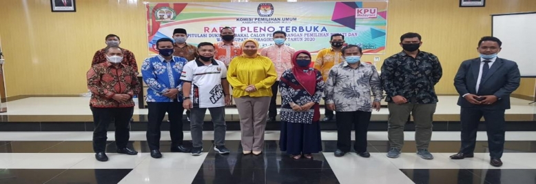 KPU Inhu Plenokan Pasangan Calon Perseorangan