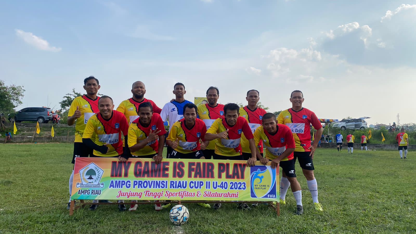 Riau Pos Old Star FC Tundukkan Parma FC 2-1 Laga di AMPG Cup U-40 2023