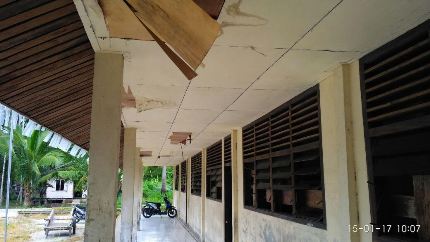 Kondisi MDTA Teluk Latak Kini Sudah Rusak Parah
