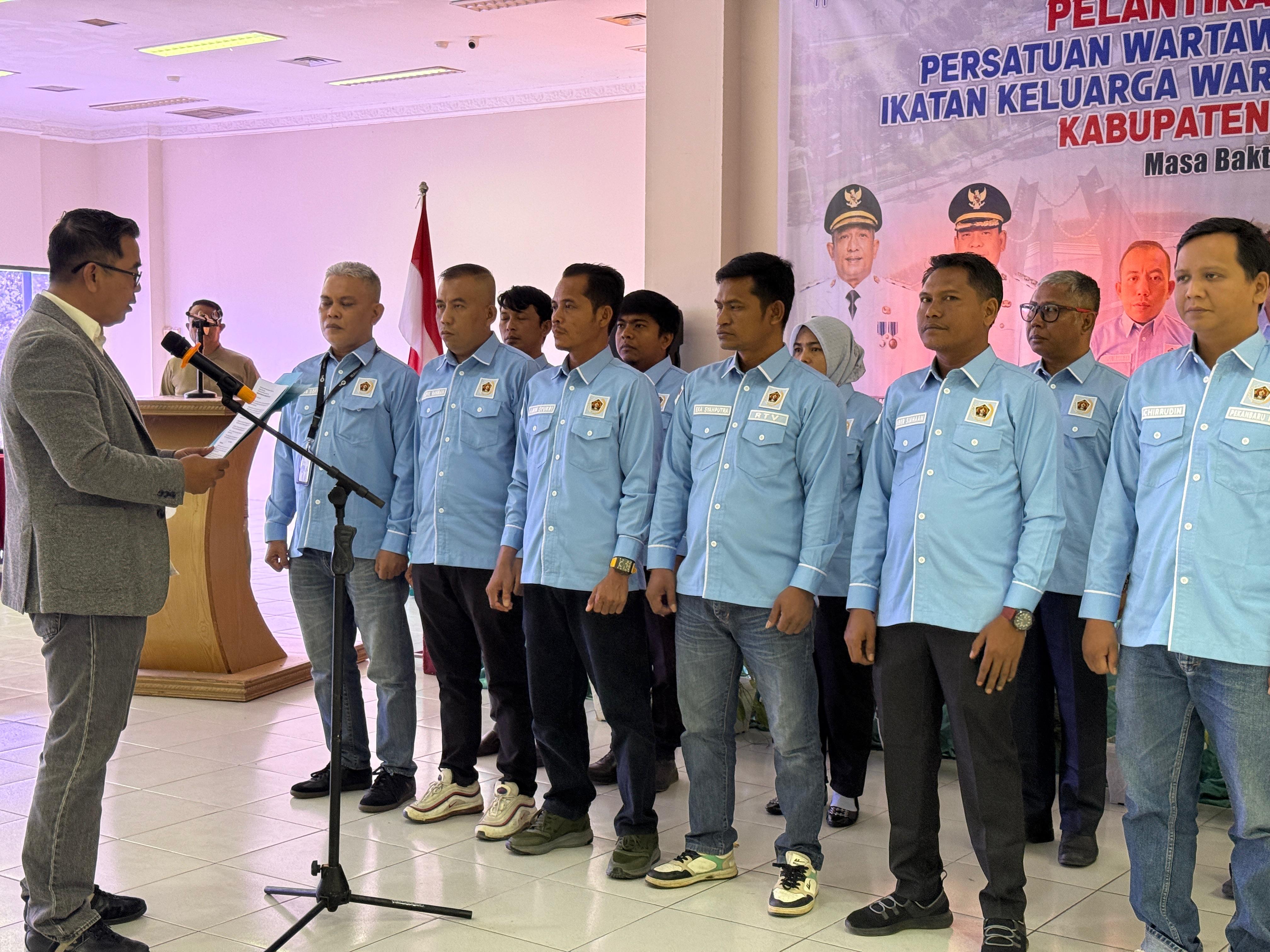 Pengurus PWI Rohul  2024–2027 Resmi Dilantik,  Komitmen Bersama Membangun Negeri