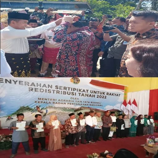 Hadi Tjahjanto Menyerahkan Sertipikat di Kerumutan