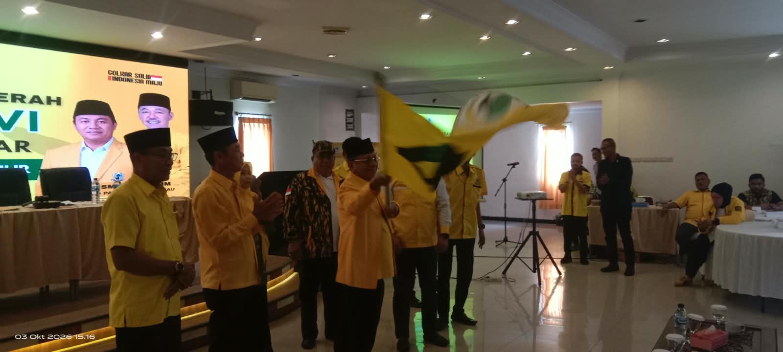 H. Bistamam Resmi Pimpin DPD II Partai Golkar Rohil Melalui Musda VI