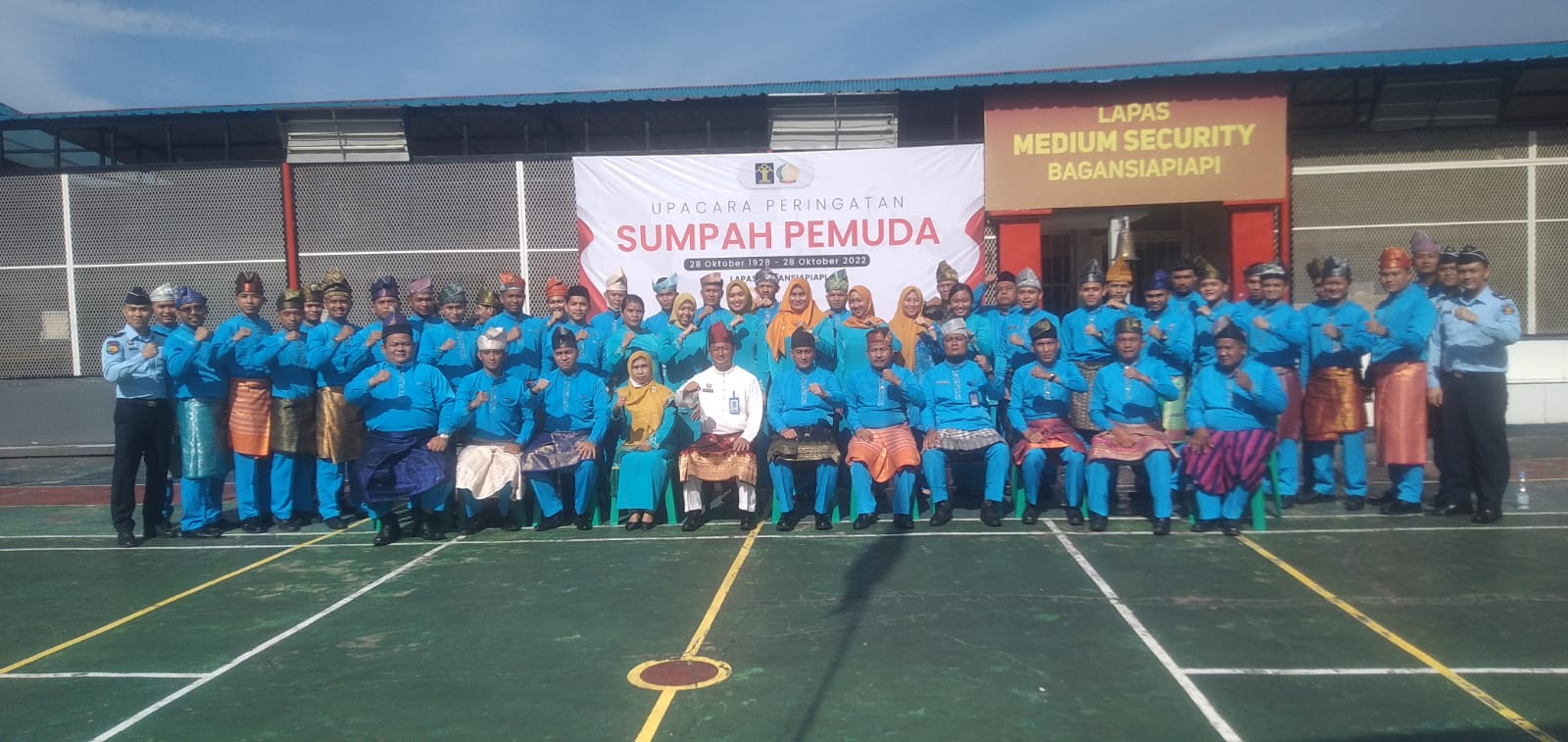 Kalapas Kelas IIA Bagansiapiapi Irup Peringatan Hari Sumpah Pemuda