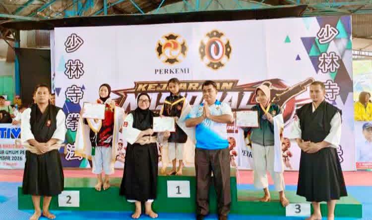 ‎Perkemi Pekanbaru Sabet 2 Medali Emas dan 1 Perak di Kejurnas Wilayah Sumatera Kempo 2026