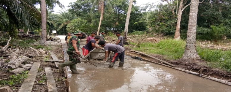 Leading Sektor Pembangunan Desa Diwujudkan TMMD ke 108 Kodim 0303/Bengkalis