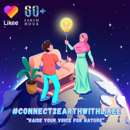  Likee berkolaborasi dengan Earth Hour Indonesia untuk mendukung WWF dalam menciptakan dampak lingkungan yang positif