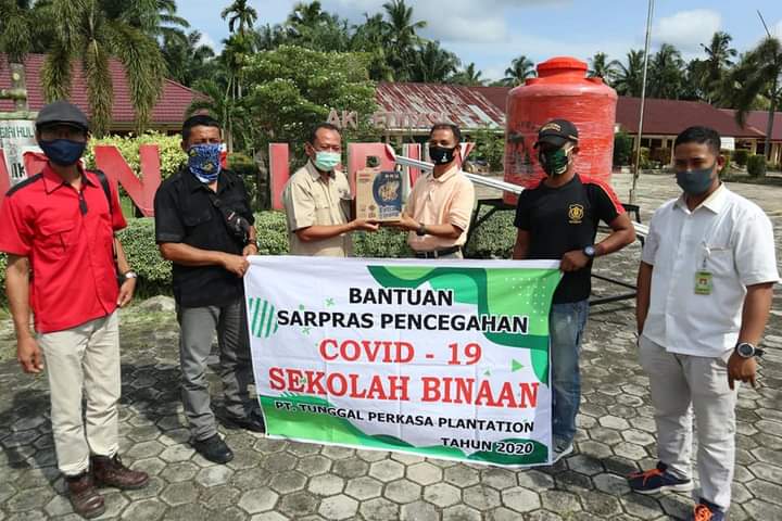 PT TPP Serahkan Bantuan Cegah Pandemi Covid-19 Untuk Sekolah