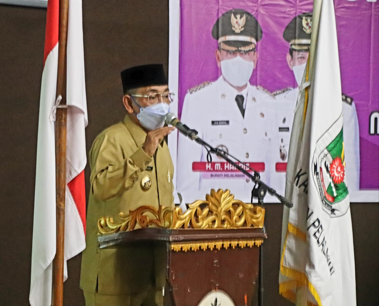 Bupati HM Harris Resmikan Koperasi JT2P Dan Launching Batik dan Madu Sialang