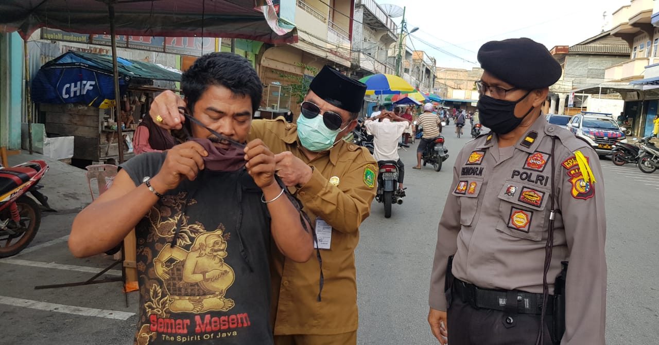 Jika Masih Membandel Warga Tak Pakai Masker dan Tak Patuhi Sosial Distancing Akan Digiring Keruang Isolasi