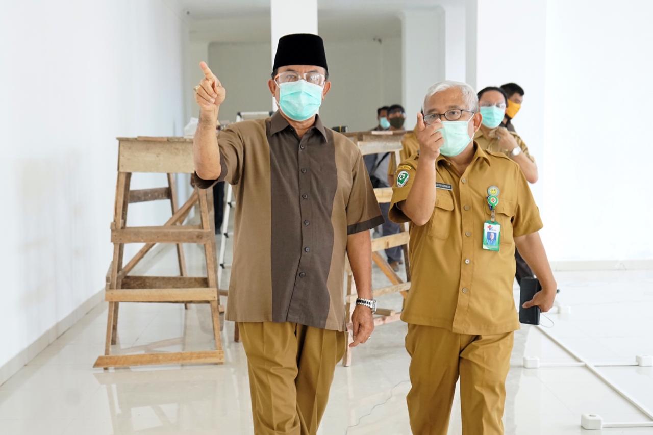 Proses Penambahan Ruang Isolasi Pasien Covid-19 Hampir Rampung