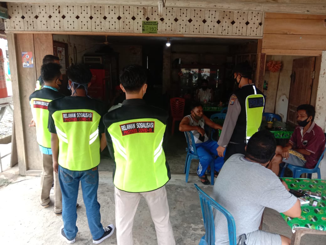 Relawan Covid-19  Gencar Sosialisasi  Pakai Masker