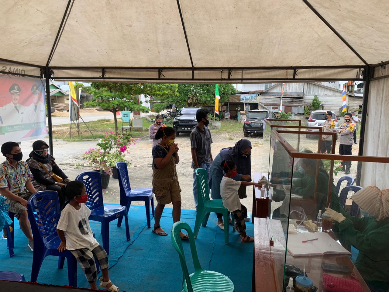 Kapolres Inhu Tinjau Pos Cek Poin Covid-19