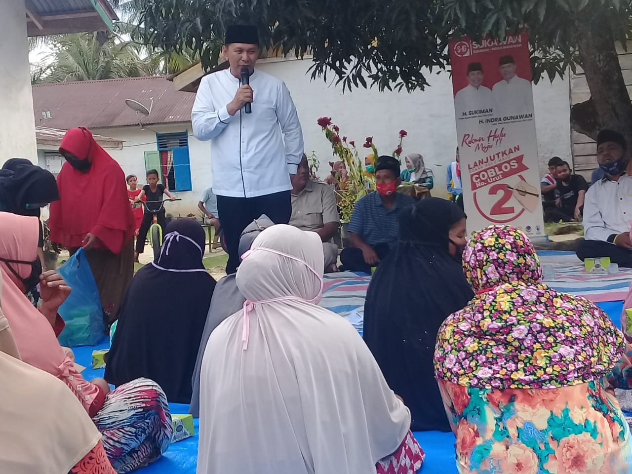 Paslon Nomor urut 2 gelar Kampanye Dialogis di 4 titik di Kecamatan Rambah Hilir