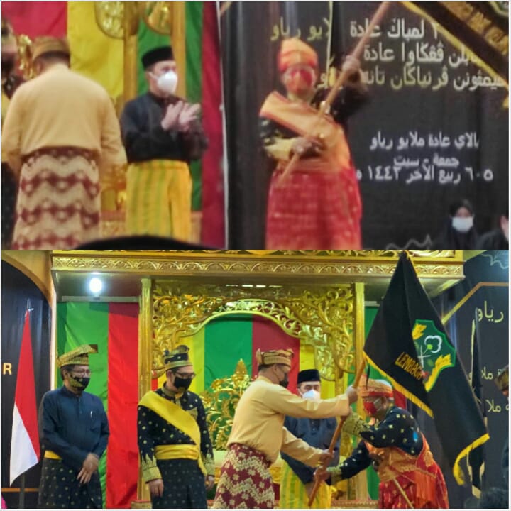 LAM Riau Tabalkan Panglima Datuk Dasril Maskar Sebagai Penggawa Adat 