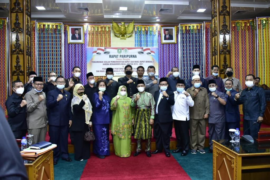 DPRD Bengkalis  Sidang Paripurna  Bupati dan Wakil Bupati Bengkalis Terpilih, Kasmarni: Terima Kasih Masyarakat Bengkalis