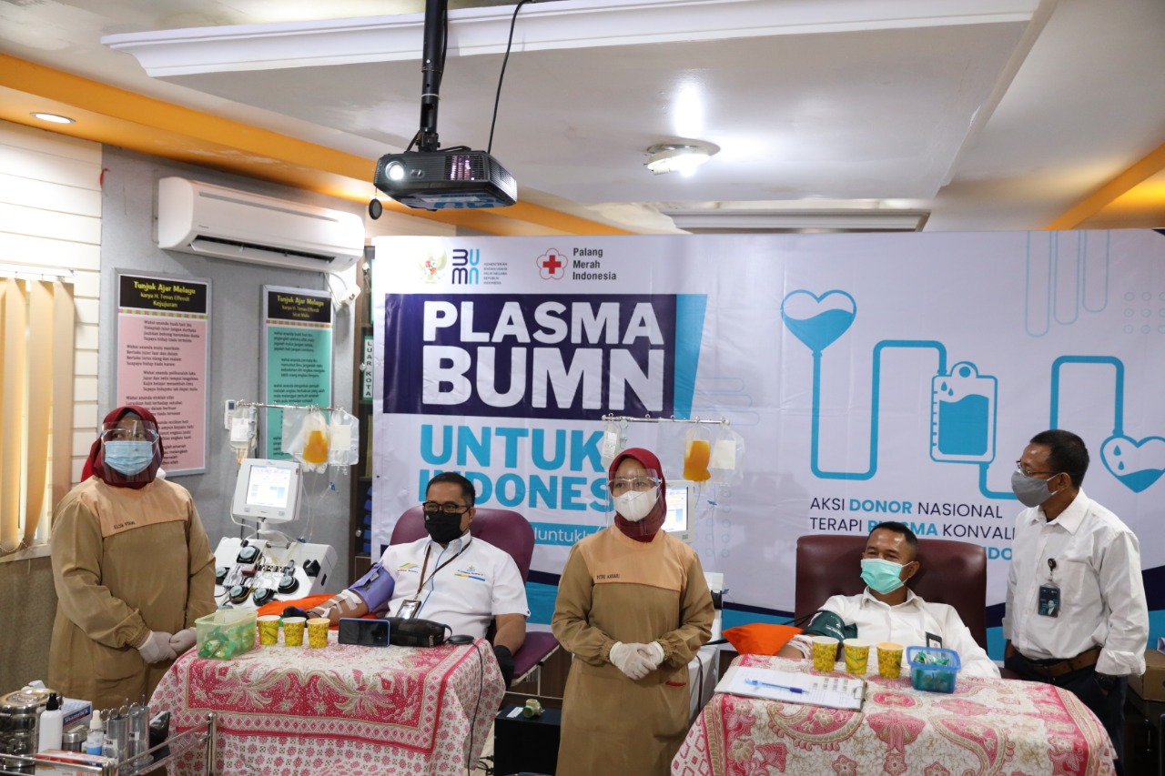 SATGAS BUMN Riau Turut Donor Plasma Konvalesen Nasional 