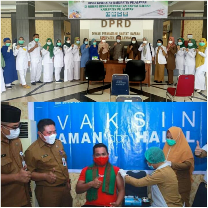 Dikantor DPRD Dilaksanakan Vaksinasi COVID-19 Bupati dan Wakil Bupati Terpilih Ikut Vaksin