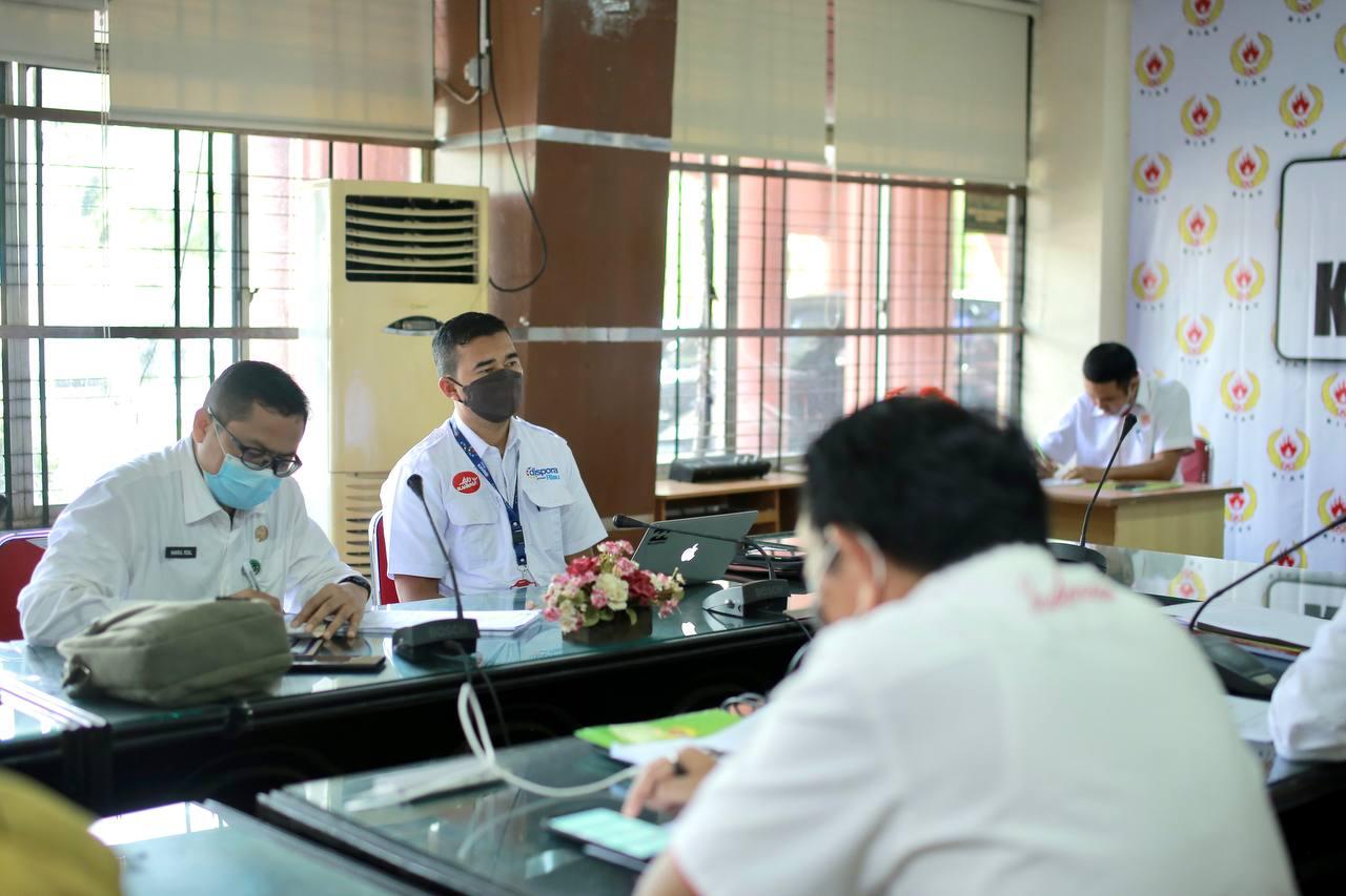 Kadispora Riau Menghadiri Rapat Koni Membahas Mekanisme Pengelolaan Dana Hibah Tahun 2021
