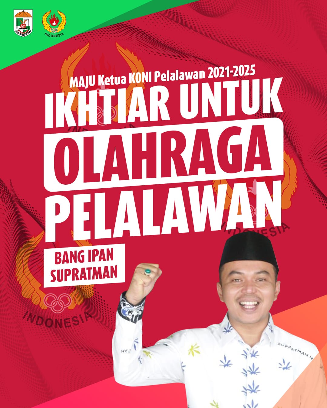 Pemilihan Ketua KONI Pelalawan, Dukungan Ipan Supratman  Terus Mengalir