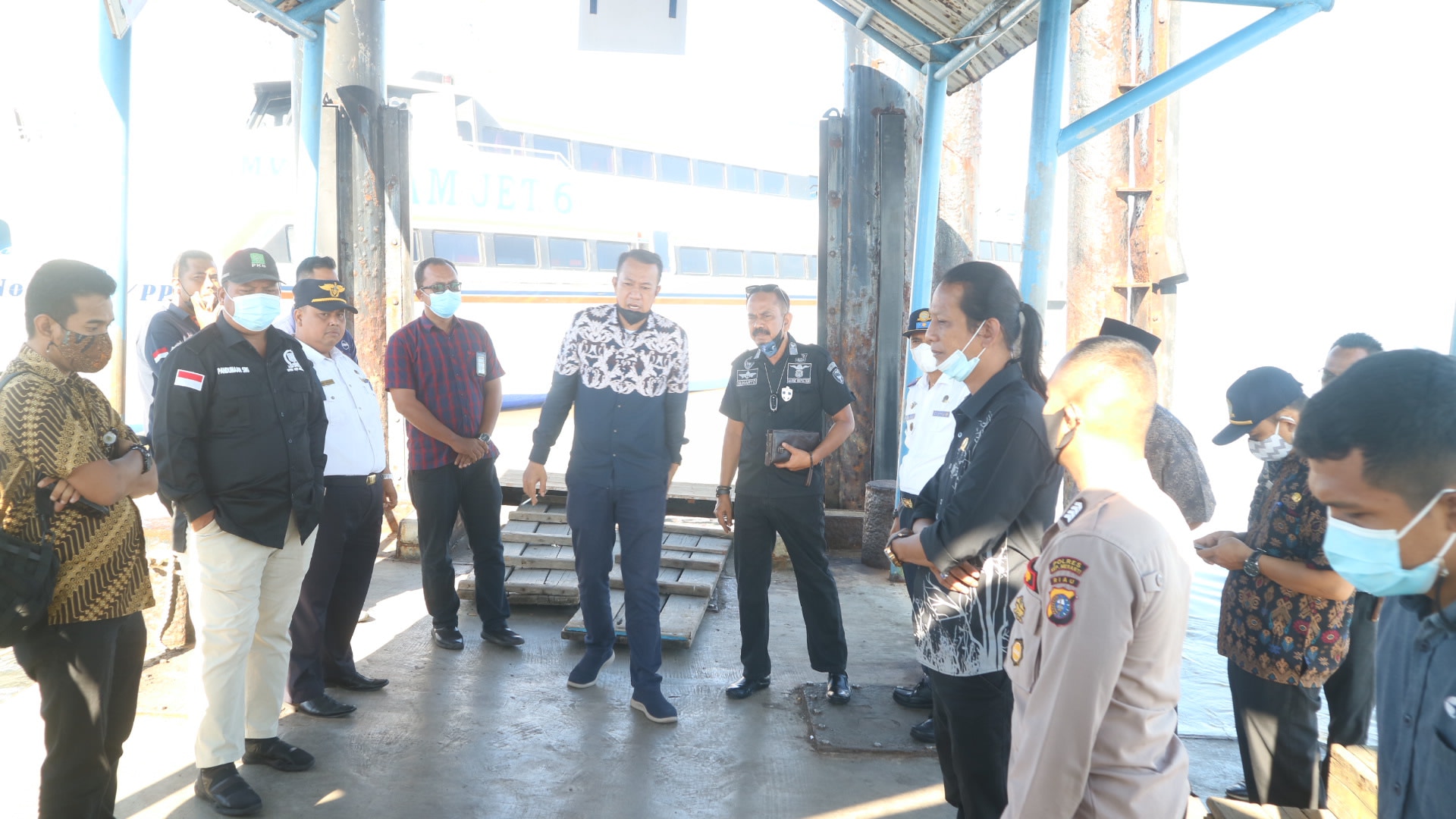 Dianggap Tak Layak untuk Penumpang, Komisi II DPRD Kepulauan Meranti Tinjau Persiapan Pelabuhan di Satpolair