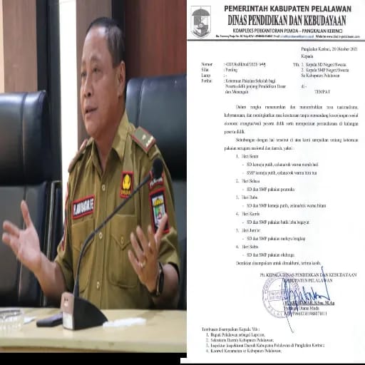 Disdik  Pelalawan  Cabut Segera Surat Edaran Tentang Ketentuan Pakaian Sekolah 