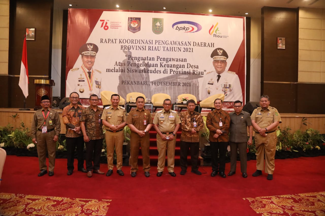 Wabub Rohul Hadiri Rakorwasda Provinsi Riau Tahun 2021